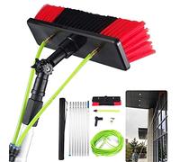 7m/22.9ft,3M-12M Window Cleaning Pole,Water/Hose Fed Pole, Cleaning Brush Equipment, Window Cleaning Brush Equipment Photovoltaic Panel Cleaning 30Cm Brush Head