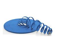 7m - CAT6 flat network patch cable (blue - 1 piece) 1000 Mbit/s Gigabit LAN flat cable CAT.6 Slim Micro installation cable