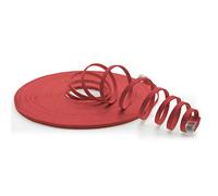 7m - CAT6 flat network patch cable (red - 1 piece) 1000 Mbit/s Gigabit LAN flat cable CAT.6 Slim Micro installation cable
