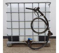 7M Rubber Fuel Delivery Gun Set With Hose And S60X6 Adapter Black Design Kit For Ibc Tanks & Drums