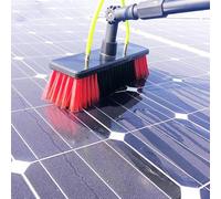 7m Telescopic Window Cleaning Pole with 30cm Water Fed Brush - Extendable Cleaner for Conservatory Roofs, Solar Panels & Trucks - Ideal for Home & Professional Use