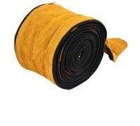7m x 10cm Cowhide Leather Welding Sleeve for TIG/MIG Burner Flame Retardant for Harsh Environments