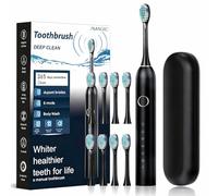 7MAGIC Sonic Electric Toothbrush for Adults, Rechargeable Power Toothbrush with 8 Brush Heads & Travel Case, 6 Modes, 40000 VPM Motor, 2 Minute Smart Timer, IPX7 Waterproof, Fast Charge for 60 Days Us