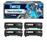 7MC5J Toner Cartridges Compatible for Dell B 2360d B 3465dnf B 2360dn B 3460dn Printers, With Chip Large Capacity 2500 Pages (4 Pack Black)