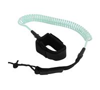 7mm 10Ft Surfing Foot Rope, Adjustable Elastic TPU Surfboard Leg Straps - Durable Stainless Steel, Comfortable Ankle Strap, Ideal for Surfboard Leash and Stand Up Paddle (Transparent Light Blue)