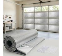 7mm Aluminum Foil Window Insulation Cover, Reflective Heat Blocking Blackout Shade, Cut to Fit Privacy Panel with Suction Cups Adhesive Dots for RV, Camper, Skylight, Garage Door(50x65cm)