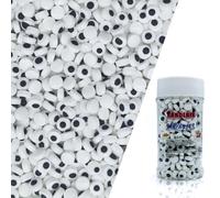 7mm Mini Candy Eyes for Decorating Edible Candy Eyes Eyeballs Halloween Sprinkles for Cake Decorations, Baking, Ice Cream, Cookies, Cupcake Topper 3OZ