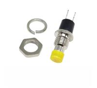 7mm Momentary Push Button Switch PBS-110 Normally Open NO NC Press The ResetON OFF 5/20Pcs(PBS-110 NO Yellow,5PCS)