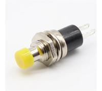 7mm Momentary Push Button Switch Press The Reset Switch Momentary On Off Push Button 6Pcs(Yellow)