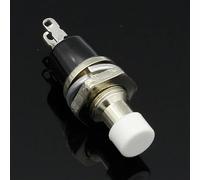 7mm Momentary Push Button Switch Press The Reset Switch Momentary On Off Push Button Micro Switch Normally Open NO 6Pcs(White)