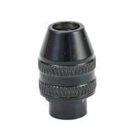 7mm Quick Change Adapter for Multi Tool - Alloy Keyless Drill Chuck 0.4mm to 3.2mm for Die Grinder Accessories Black 14x24mm