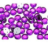 7mm Sew On Rhinestones Amethyst H105- 100 Pieces