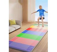 7mm Thick Color Standing Long Jump Practice Mat with Measuring Pad for Gym School Home Training null200x50cm