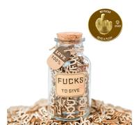 7Oz Jar of Fucks with 200Pcs Fuck Coins, No Fucks Given Swear Jar, Dark Humor Office Desk Toy, Passive Aggressive Gag Gift, White Elephant & Secret Santa, Stress Relief Sarcastic Fuck You Easter Gifts