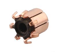 7P Teeth Copper Hook-Type Electrical Motor Commutator for DC Motors, Power Tools & Home Appliances - 11.3 × 3.97 × 12.2 mm (OD × ID × Height), Copper Bar