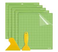 7Pack Standard Grip Cutting mat for Cricut Maker, Adhesive Replacement Cutting Mat 12x12 Inch, from Delicate Paper to Heavier Specialty Material, with 2 scrapers, for Fabric, Craft, Paper