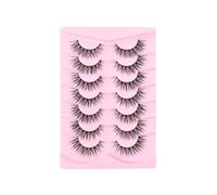 7Pairs Mink Eyelashes Wispy Lashes Extension Clusters DIY Eyelash Extensions 14Pcs Natural Lashes Clusters Individual Lashes 062343