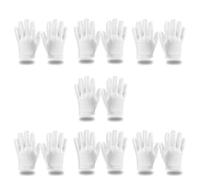 7Pairs White Cotton Gloves, Thickened Moisturising Gloves for Dry Hands Eczema, Sleeping Lotion Hand Spa Treatment Gloves Repair Rough Cracked Dry Chapped Hands Skin