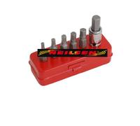 7pc Allen Sockets Hex Key Set Cr-Van 3/8"dr metric