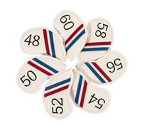 7pc Golfing Iron Protective Canopies Sustainable PU Building Face Immediate Labels Impermeable Iron Head Canopies