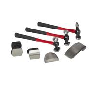 7PC Hammers Car Auto Body Panel Repair Tool Fibreglass Handles
