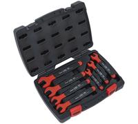 7pc Insulated VDE Open Ended Spanner Set - 1000V Electricians Shock Proof Wrench