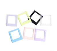 7pc magnetic square photo frame set with pen cup and card holder, suitable for refrigerator and other steel displays