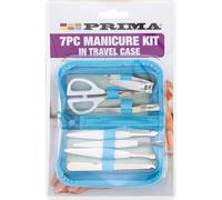 7Pc Manicure Kit - Pedicure Tweezer Clipper Nail Care Tool Gift Set | Scissors DIY Self Caring, Personal Hygiene, Nails Cleaning Cutting, with Travel Case