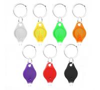 7Pc Mini Keyring Torch with Built in Batteries Portable Key Ring Torches LED Super Bright Mini Key Ring Torches Led Super Bright for Kids and Adults Key Chain Torch Light for Outdoor and Emergency