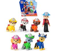 PAW Patrol Fire Rescue Team Pack with 7 Collectible Action Figures, Including Ryder and 6 Pups, Kids Toys for Boys and Girls Ages 3 and Up