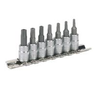 7pc TRX Star SECURITY Socket Bit Set - 1/4" Square Drive - TS10 to TS40 S2 Steel