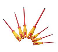7pc VDE Insulated Torx Star Screwdrivers T10 - T40 for Electricians Or Hybrid Cars