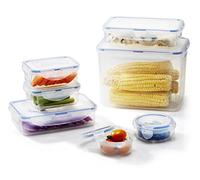 7pce container set - Rectangular 3.9lt/2 x 800ml/2 x 350ml/Round 140ml & 100ml