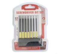 7Pcs 100mm Magnetic Screwdriver Bit Set with Holder for Torx to T40, High Hardness 60-62 Metal Bits for Home and Workshop Tools