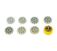 7pcs 1inch 25mm Mini Diamond Polishing Pads Marble Granite Jade Grinding Disc Flexible Resin Sanding Polishing Disc(3mm,1500)