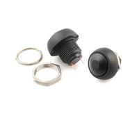 7PCS 2-pin Switch 12mm 1a Waterproof PBS33b 12-250v Instantaneous Reset Unlock Button IDGTTLDF(2p)