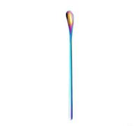 7Pcs 304 Stainless Steel Creative Long Handle Small Spoon, Deep Jar Honey Ice Cream Sundae Spoon, Coffee Stirring Milk Tea Smoothie Spoons (C)