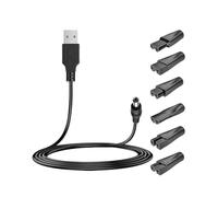 7Pcs 5V USB Charger Cable Kit Replacement Power Adapter Cord for Limural Hair Clippers Beard Trimmers Electric Shavers Beauty Devices Desk Lamps Purifiers