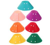 7pcs Adjustable Cat Cone Collar Soft Pp Collar for Cats | Cone-shaped Design, Lightweight Fit, Unobstructed Visibility, Easy to Clean, Suitable for 4.5kg-7kg Pets