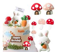 7PCS Anima-ls Jungle Ca-ke Decoratio-n,Forest Ani-mals Ca-ke Topper,Anim- als Cupcake Topper,Forest Birt-hday Cake Dec-oration,Kids Birt-hday Party Ca-ke Deco-ration,For Birt-hday Party, Baby Shower