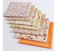 7pcs Assorted Mixed Pattern Cotton Fabric Bundle For Quilting Sewing Diy Crafts Cushions And Doll Clothes 25x25cm(1#)