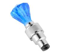7pcs Bike Tyre Plug Light Blue Luminous Cycle Night Riding Accessory | LED Wheel Core for Bike and Motorbike, Visible in Darkness, Blue Colour, Cycling Accessory