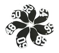 7pcs Black Premium Neoprene Golf Wedge Headcovers Set 48 50 52 54 56 58 60 Degree Wedge Club Head Cover