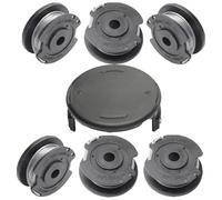 7PCS Bosch Strimmer Spool Replacement Kit - Compatible with Art 23/26 SL & EasyGrassCut 18-260 - Includes 6 Spools + 1 Cover