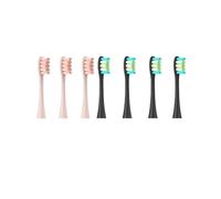 7PCS Brush Heads, Compatible with Oclean, Flow X X PRO Z1 | F1 One, Air 2, SE, Air 2T, X10 soft sonic toothbrush replacement heads(3Pink 4Black)