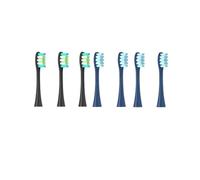 7PCS Brush Heads, Compatible with Oclean, Flow X X PRO Z1 | F1 One, Air 2, SE, Air 2T, X10 soft sonic toothbrush replacement heads(3Black 4Dark blue)