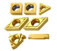 7Pcs Carbide Inserts For Lathe External Turning Tool Holder 12mm Shank Boring Bar Cutter Blades Knife Turning Insert Lathe Tools