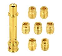 7pcs Carburetor Jet Kit Compatible with Predator 212cc GX160 GX200, Brass Main Jets & Emulsion Tube Performance Carburettor Jet kit for 196cc-212cc Clone Engines for Mini Bikes Go Karts