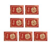 7pcs Chinese New Year Greeting Cards 2025 Year Of The Snake Bright Greeting Cards For Various Ages And Occasion Kids