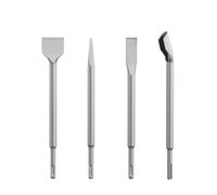 7Pcs Chisel Set Rotary Hammer Drill Bit Point Flat Scaling Masonry Tools for Removing Concrete Block Walls Rock(4PCS)